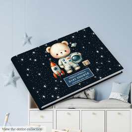 Visitas Astronauta de Oso Teddy, libro de bebés personaliz
