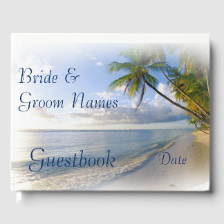 Visitas Boda costero tropical de playa o libro de ducha