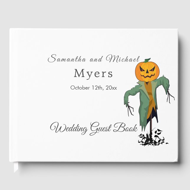 Visitas Boda de temas de Halloween - Libro con FOTO (Anverso)