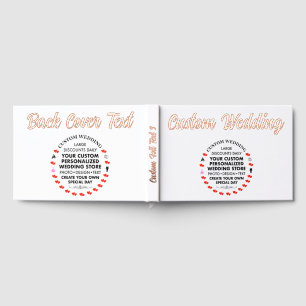 Visitas Boda personalizada Libro de invitados de Relieve m