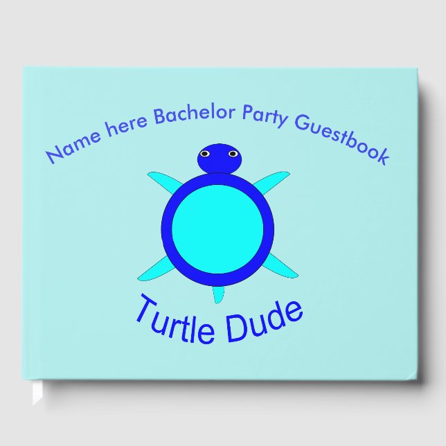 Visitas Bright Blue Turtle Dude libro de la fiesta del sol (Anverso)