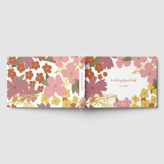 Visitas Colorido libro de Bodas de flores de Boho