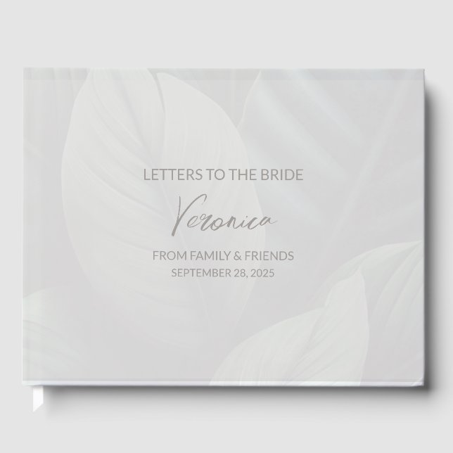 Visitas Cuaderno de regalo para la novia Libro de invitado (Anverso)