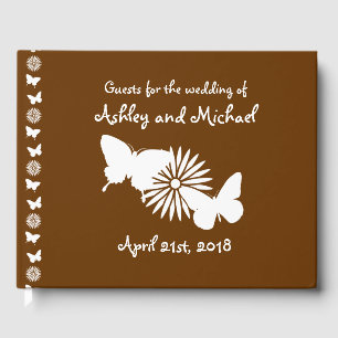 Visitas Daisies y mariposas en libro de chocolates