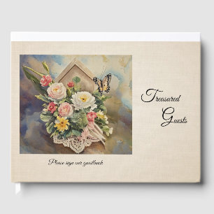 Visitas Ducha de bodas con Bouquet Birdhouse - Libro de in