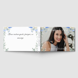 Visitas Elegante foto de Hortensia Libro de firmas de fune