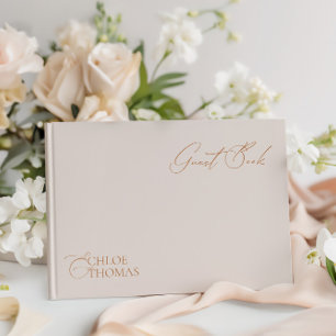 Visitas Elegante libro de Boda de color de la Perla minima