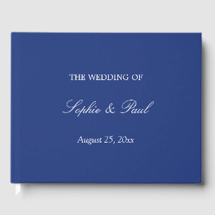 Visitas Elegante libro de Bodas azul oscuro