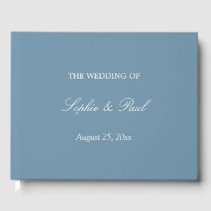Visitas Elegante libro de Bodas azul turbio