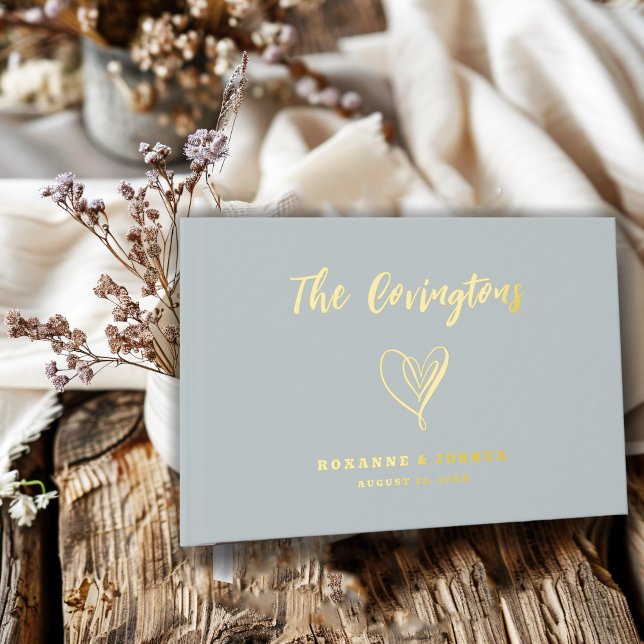 Visitas Elegante libro de Bodas de escritura azul turquesa (Subido por el creador)