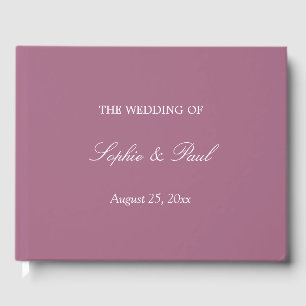 Visitas Elegante libro de Bodas de Mauve
