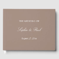 Elegante libro de Bodas de Taupe