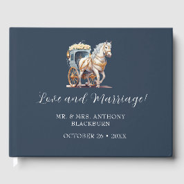 Visitas Elegante libro de Bodas de transporte con esquinas