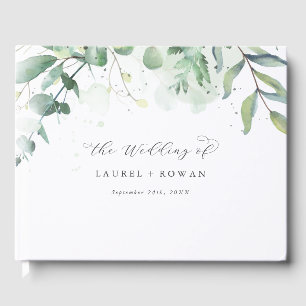 Visitas Elegante libro de Bodas de Verdor
