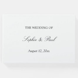 Visitas Elegante libro de Bodas Minimalistas