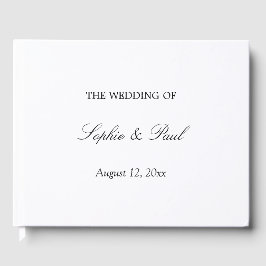 Visitas Elegante libro de Bodas Minimalistas