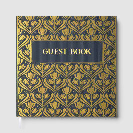 Visitas Elegante libro de Relieves metalizados