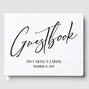 Visitas Elegante Manual de escritura simple libro de visit