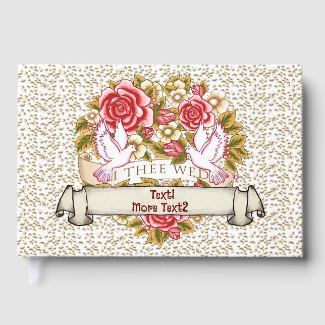 Visitas I El Libro De Invitado De Bodas De Wed (Anverso)