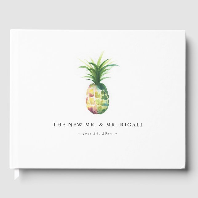 Visitas Ideas para el libro de Bodas de piña (Anverso)