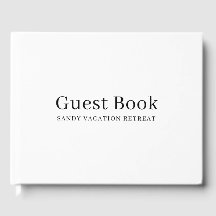 Libro de Alquiler de Vacaciones Moderno Simple | B