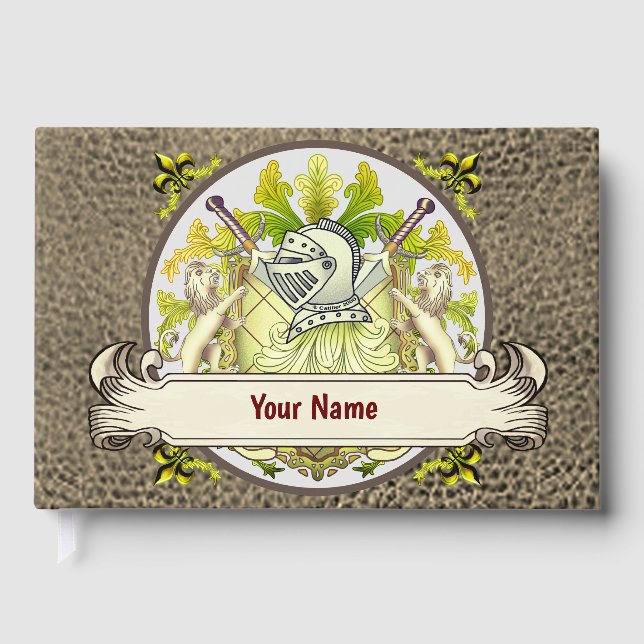 Visitas Libro de apellidos Green Knight Family Crest (Anverso)