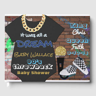Visitas Libro De Baby Shower De Hip Hop BOY 90