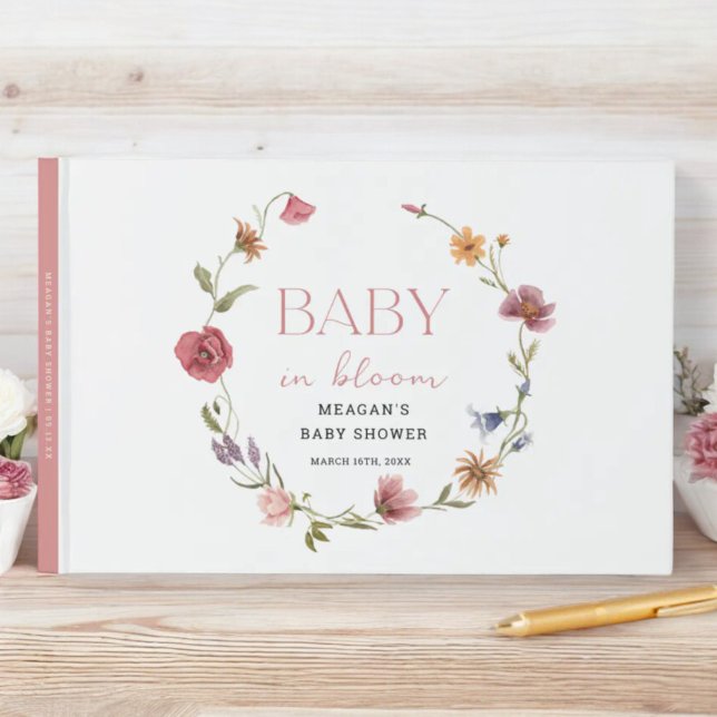 Visitas Libro de Baby Shower Wildflower Baby In Bloom (Subido por el creador)