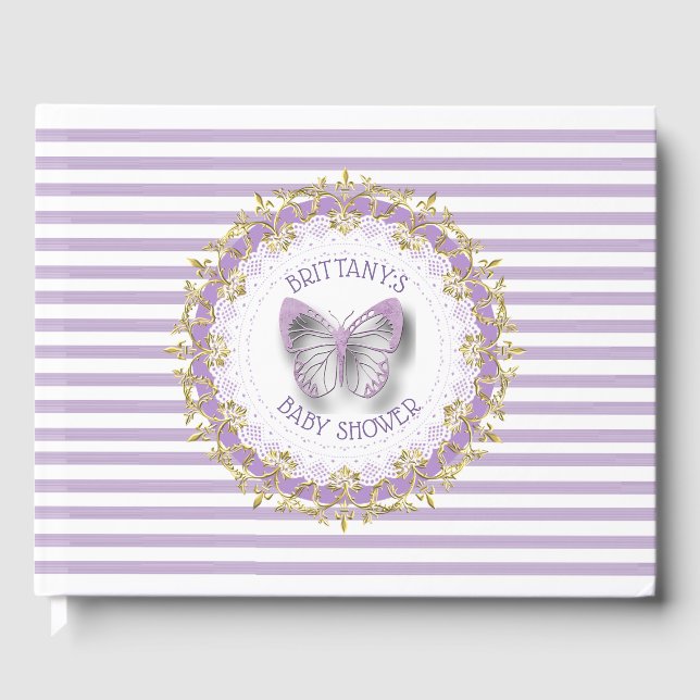 Visitas Libro de bienvenida personalizado sobre la ducha m (Anverso)