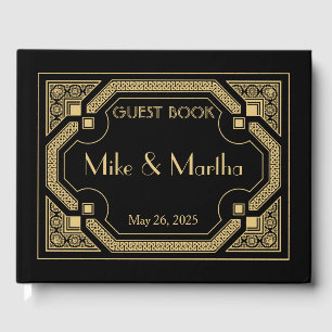 Visitas Libro de Bodas Art Deco