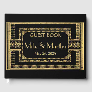 Visitas Libro de Bodas Art Deco