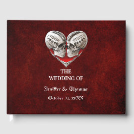 Visitas Libro de bodas de Halloween gótico