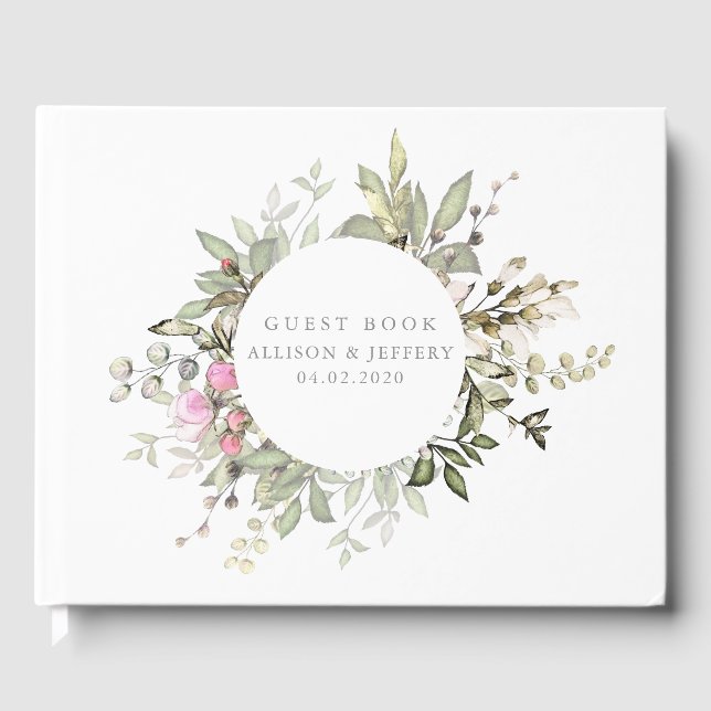 Visitas Libro de Bodas florales de primavera (Anverso)