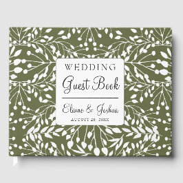 Visitas Libro de bodas Glam Greenery