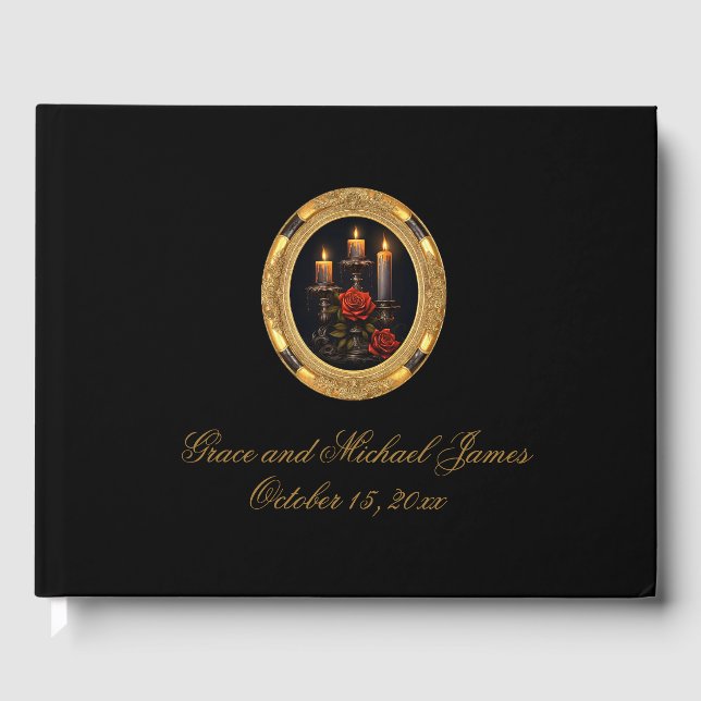 Visitas Libro de Bodas gótico (Anverso)