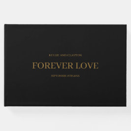 Visitas Libro de Bodas Minimalistas modernos y negros