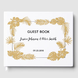 Visitas Libro de Bodas Tropicales Gold