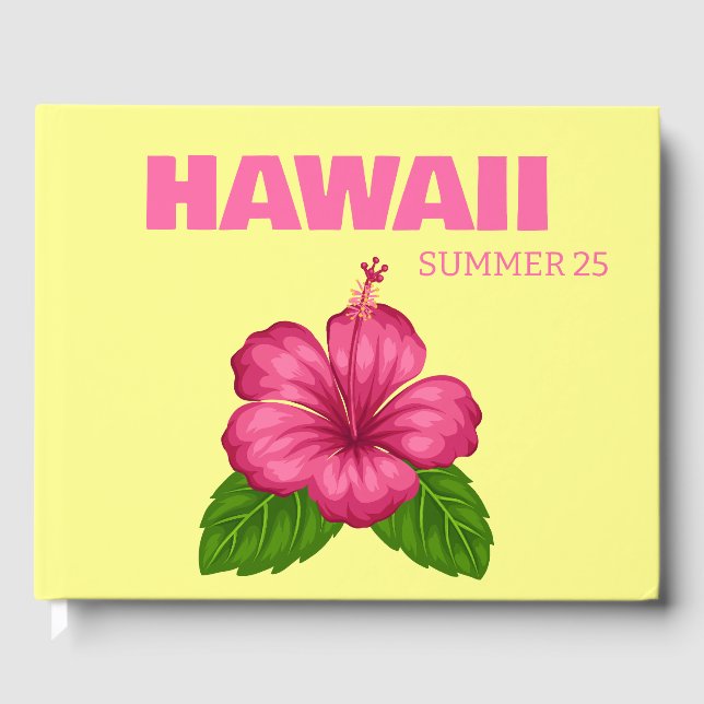 Visitas libro de café de viaje a Hawaii (Anverso)