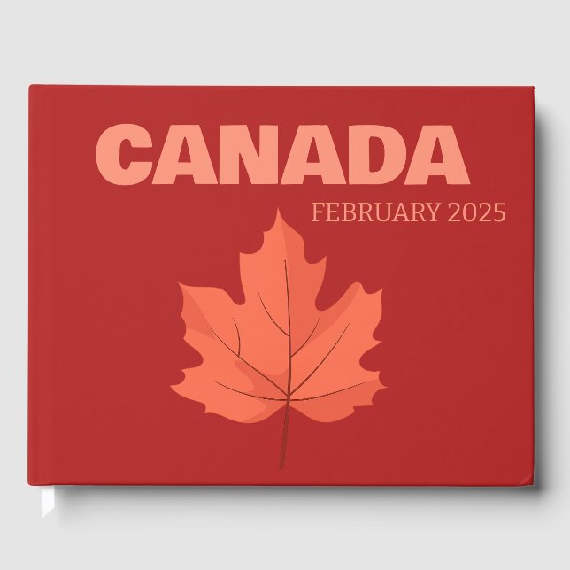 Visitas libro de café de viaje por Canadá (Anverso)