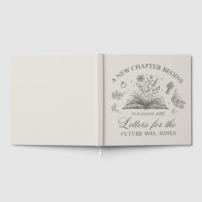 Visitas Libro de Cartas Personalizadas a la Novia Tema del (Lleno)