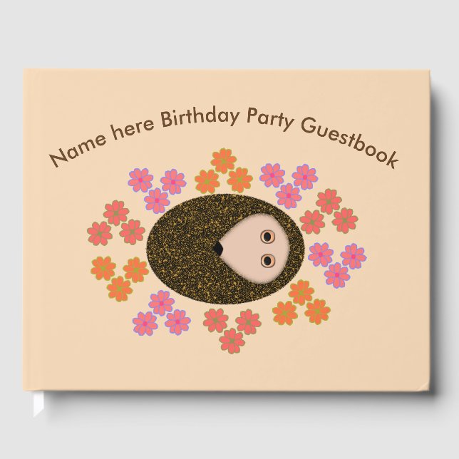 Visitas Libro de cumpleaños Sleepy Hedgehog y Flowday (Anverso)