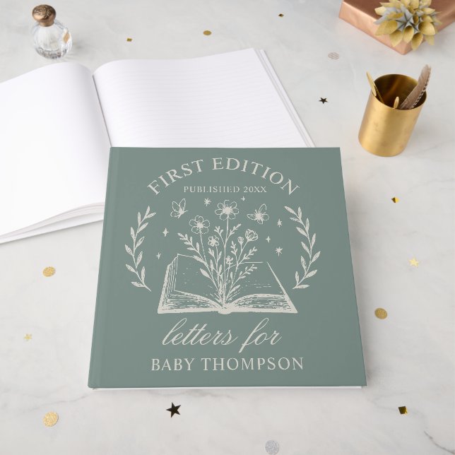 Visitas Libro de Edición Especial Personalizada para Invit (Anverso Abierto)