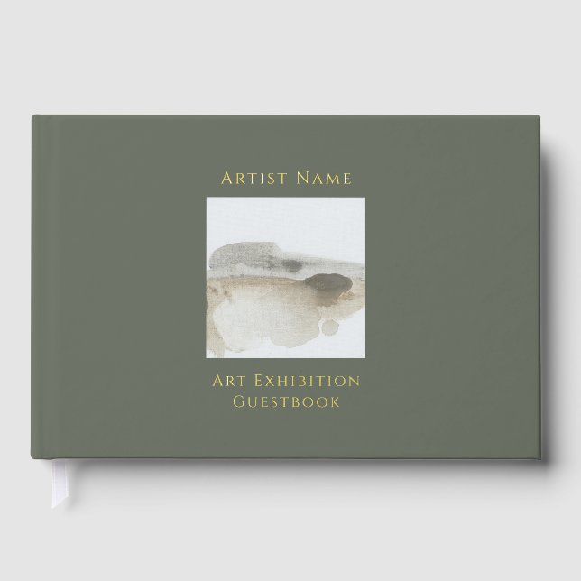 Visitas Libro de exposición de arte Relieve metalizado dor (Anverso)