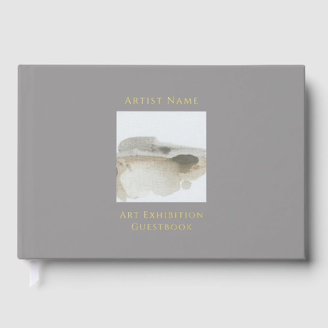 Visitas Libro de exposición de arte Relieve metalizado dor (Anverso)