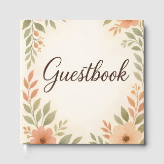 Visitas Libro de firmas de acuarela hermoso – Rosas meloco