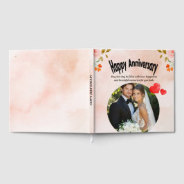 Visitas Libro de firmas de aniversario feliz