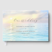 Libro de Firmas de Boda Coastal Charm