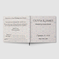 Libro de Firmas de Boda Personalizado Elegante Amo