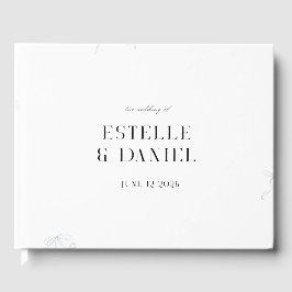 Visitas Libro de Firmas de Boda Romántica al Aire Libre – 
