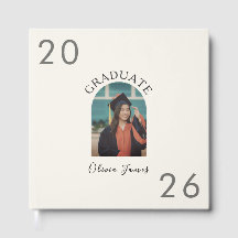 Libro de firmas de fotos de graduación de arco min